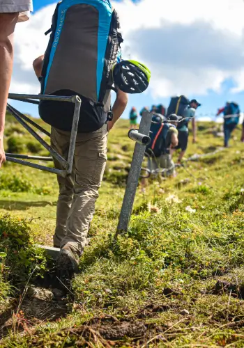 Paraguiding with touch and go Paragliding takes pilots to the most beautiful and exciting flying areas in Switzerland. On the way to the launch site