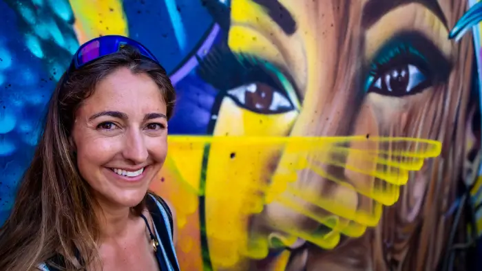 Anine Janse van Vuuren, launch assistant, emergency parachute packer and tandem pilot at touch and go Paragliding, takes care of your safety and equipment maintenance