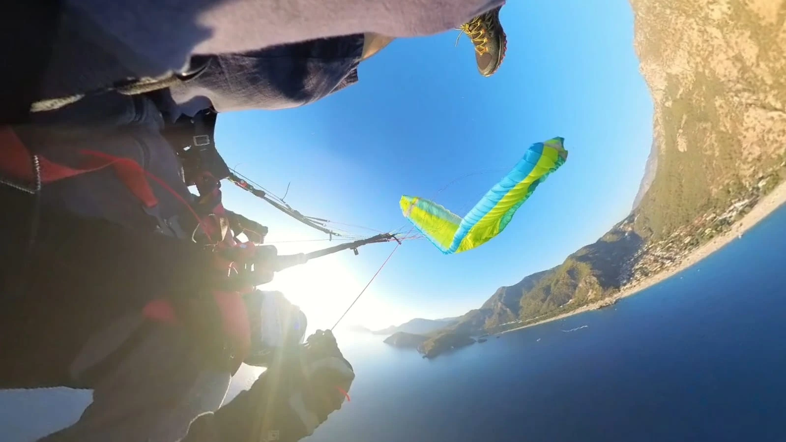 Pilot beim Gleitschirm Twist, vermeiden mit Manövercoaching mit Videoanalyse